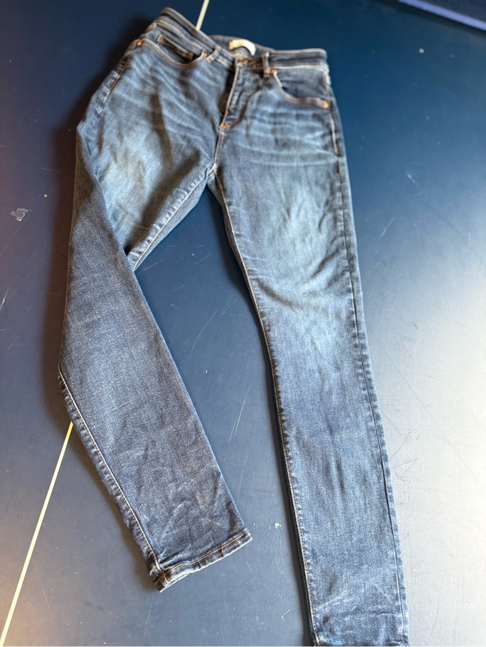 LOFT Women's Skinny Jeans in Faded Blue Denim size 4